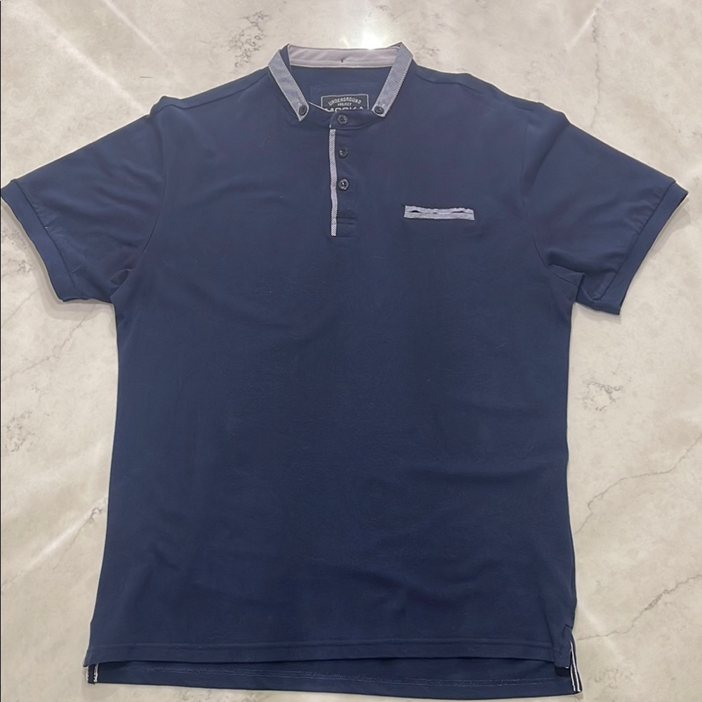 Mocka Navy Blue Men's Shirt